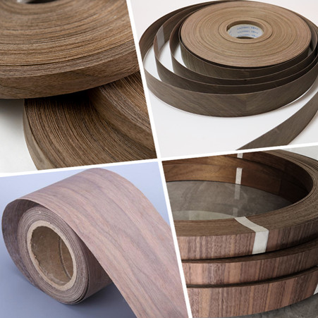 walnut veneer rolls for edge banding and profile wrapping
