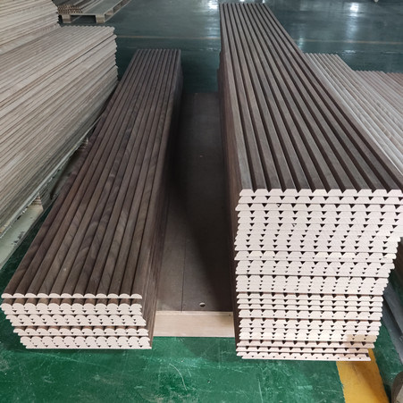 walnut veneered wall panel