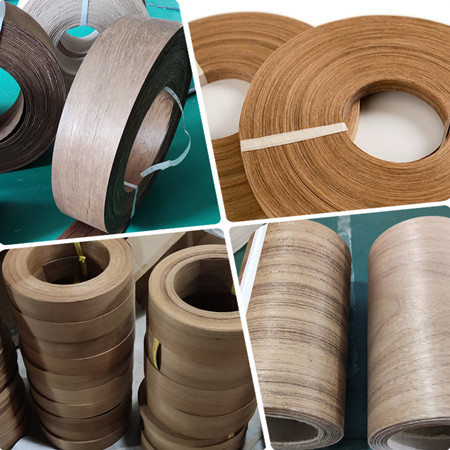 teak veneer rolls for edge banding and profile wrapping