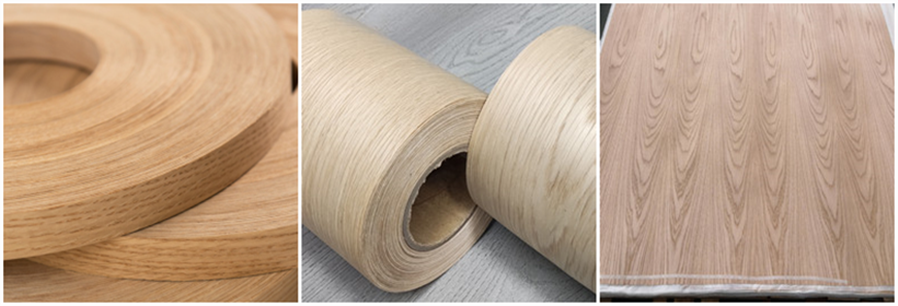 white oak veneer rolls and sheets