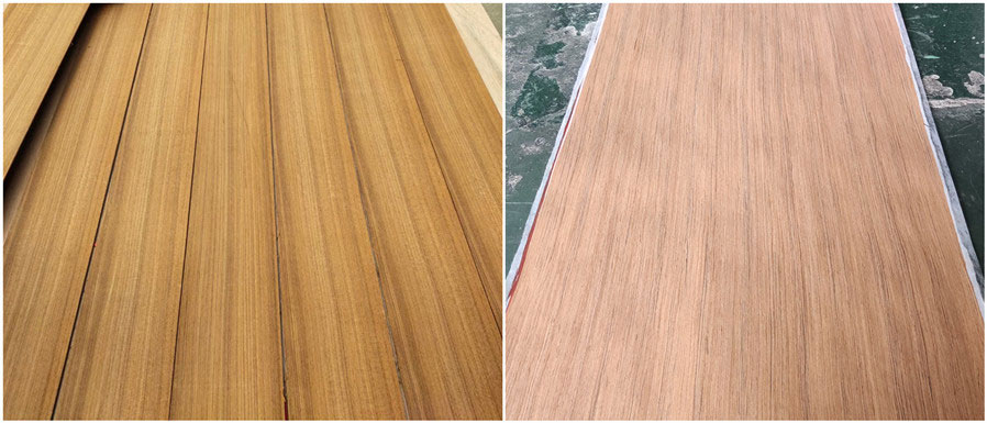 types of teak wood veneer