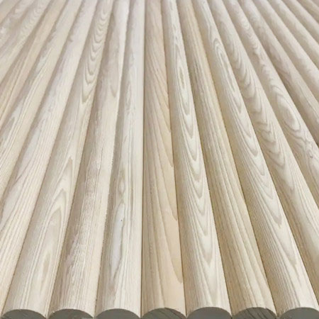 ash veneered wall panel