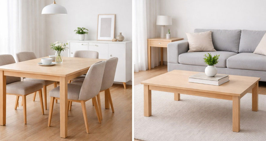 ash vneeered talble top