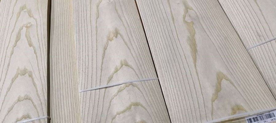 crown cut white ash veneer