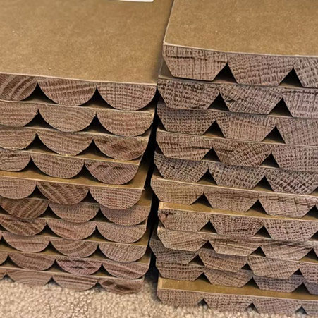 solid wood tambour wall panel